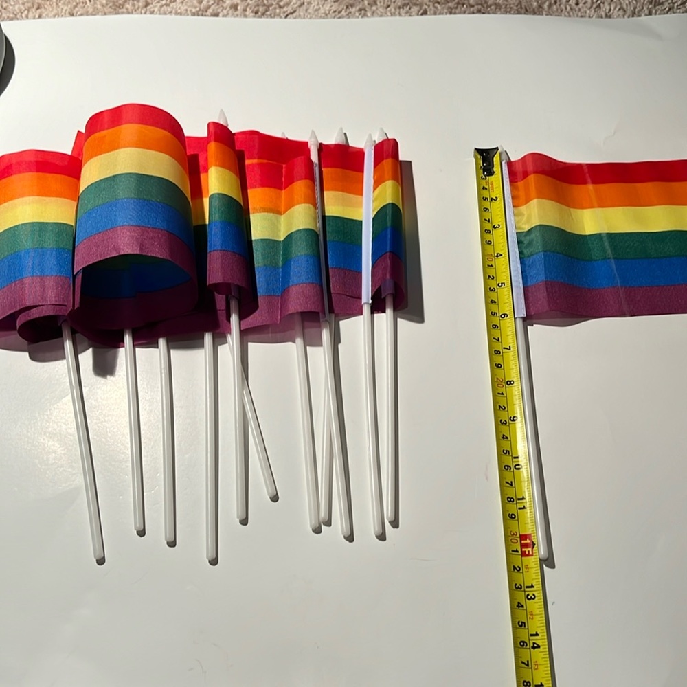 New Pride Flags (12) never been used
